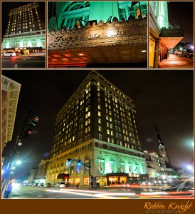 Francis Marion Hotel Exterior Night Shots